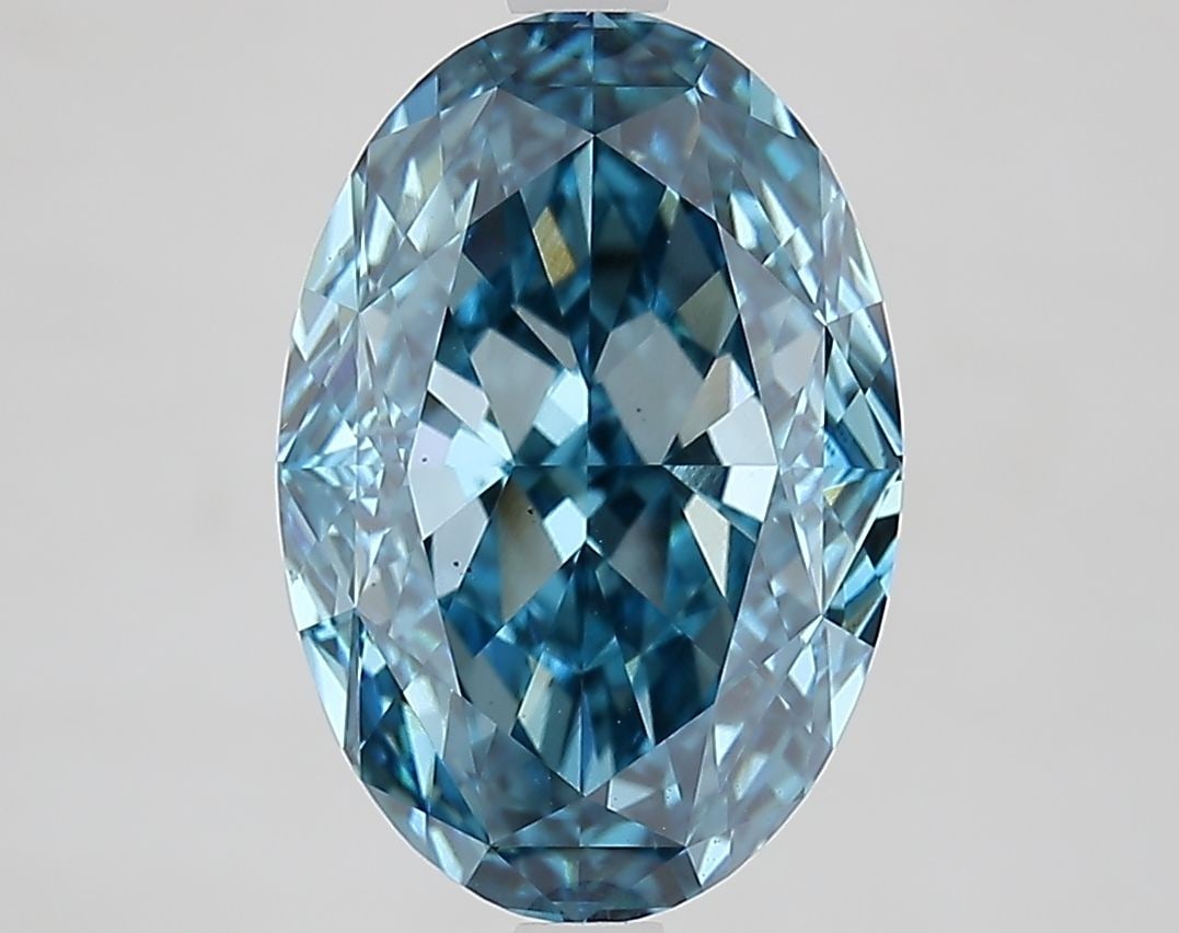 Loose Diamond - OVAL 4.44ct Fancy Vivid Blue VS1: Loose Diamond - OVAL 4.44ct Fancy Vivid Blue VS1 Source: This is a real non-mined Diamond that has been grown in a lab Shape: OVAL Carats: 4.44 Color: Fancy Vivid Blue Certification: IGI Video: