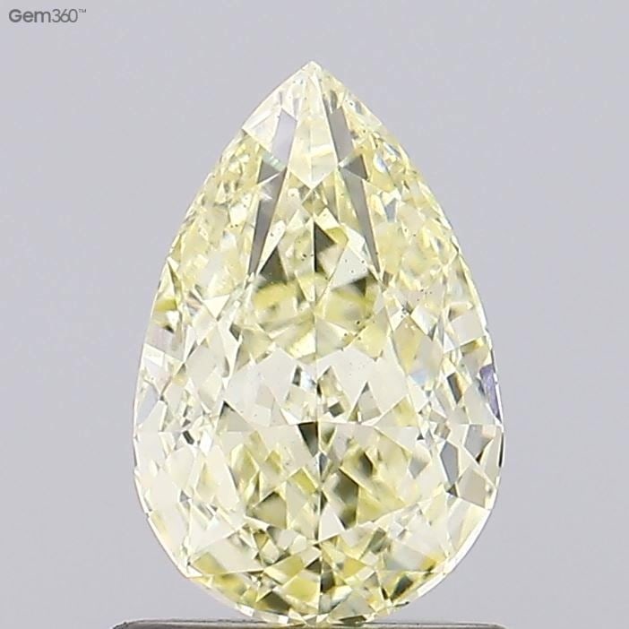 Loose Diamond - PEAR 1.08ct Fancy Yellow VS2: Loose Diamond - PEAR 1.08ct Fancy Yellow VS2 Source: This is a real non-mined Diamond that has been grown in a lab Shape: PEAR Carats: 1.08 Color: Fancy Yellow Certification: IGI Video: