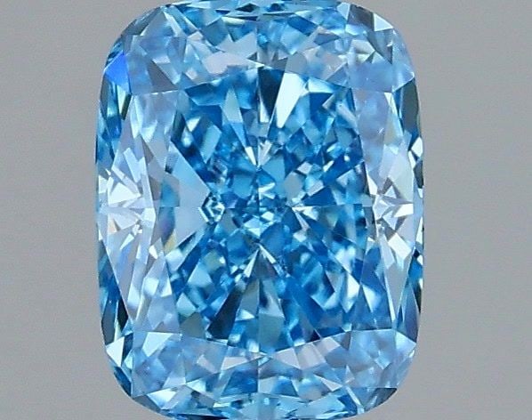 Loose Diamond - CUSHION MODIFIED 1.03ct Fancy Vivid Blue VS1: Loose Diamond - CUSHION MODIFIED 1.03ct Fancy Vivid Blue VS1 Source: This is a real non-mined Diamond that has been grown in a lab Shape: CUSHION MODIFIED Carats: 1.03 Color: Fancy Vivid Blue Certific
