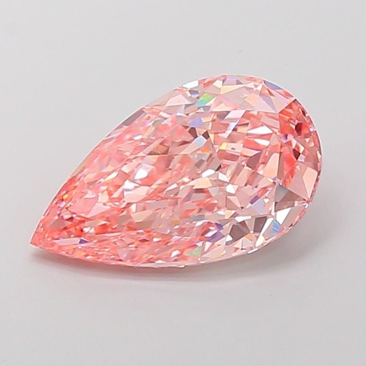 Loose Diamond - PEAR 4.25ct Fancy Vivid Pink VVS2: Loose Diamond - PEAR 4.25ct Fancy Vivid Pink VVS2 Source: This is a real non-mined Diamond that has been grown in a lab Shape: PEAR Carats: 4.25 Color: Fancy Vivid Pink Certification: IGI Video: