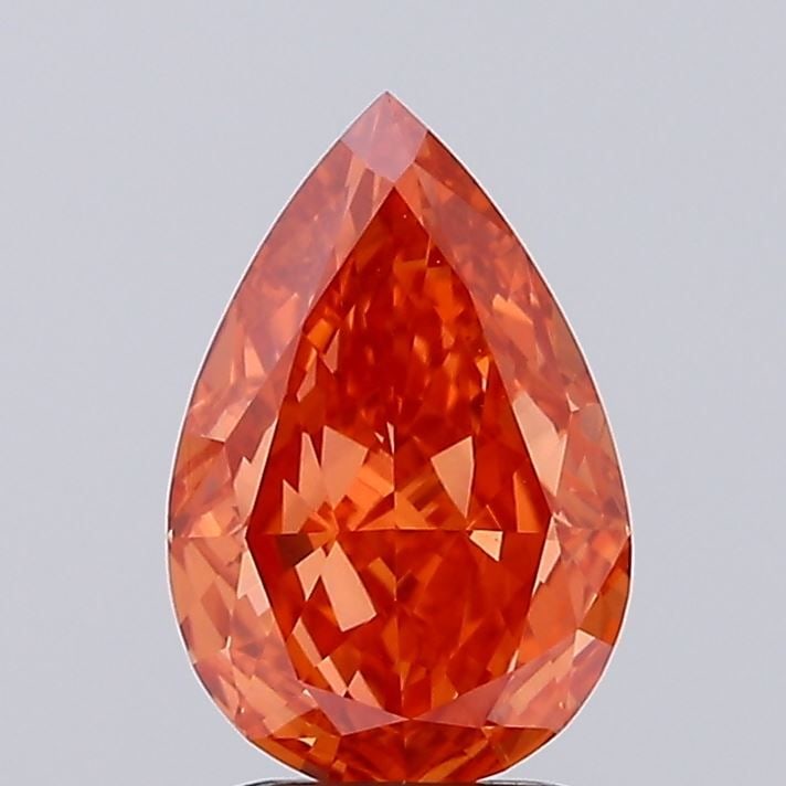 Loose Diamond - PEAR 1.4ct Fancy Vivid Red VS1: Loose Diamond - PEAR 1.4ct Fancy Vivid Red VS1 Source: This is a real non-mined Diamond that has been grown in a lab Shape: PEAR Carats: 1.4 Color: Fancy Vivid Red Certification: NONE Video: