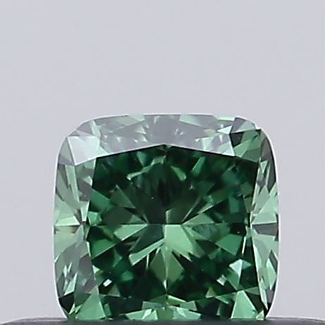 Loose Diamond - CUSHION BRILLIANT 0.2ct Fancy Vivid Green VS1: Loose Diamond - CUSHION BRILLIANT 0.2ct Fancy Vivid Green VS1 Source: This is a real non-mined Diamond that has been grown in a lab Shape: CUSHION BRILLIANT Carats: 0.2 Color: Fancy Vivid Green Certif