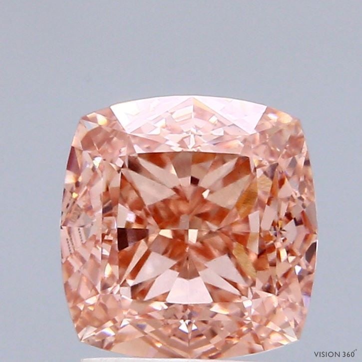 Loose Diamond - CUSHION MODIFIED 3.02ct Fancy Pink Brown VVS2: Loose Diamond - CUSHION MODIFIED 3.02ct Fancy Pink Brown VVS2 Source: This is a real non-mined Diamond that has been grown in a lab Shape: CUSHION MODIFIED Carats: 3.02 Color: Fancy Pink Brown Certifi