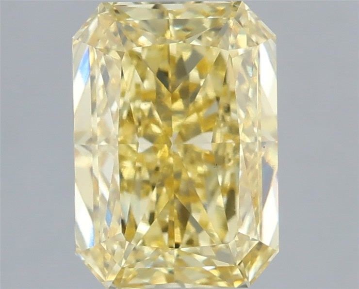 Loose Diamond - RADIANT 3.08ct Fancy Intense Yellow VS2: Loose Diamond - RADIANT 3.08ct Fancy Intense Yellow VS2 Source: This is a real non-mined Diamond that has been grown in a lab Shape: RADIANT Carats: 3.08 Color: Fancy Intense Yellow Certification: IGI