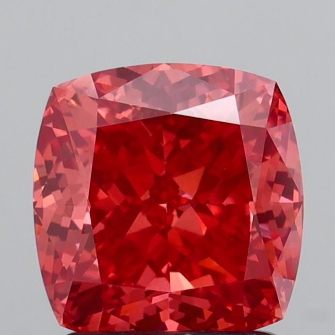 Loose Diamond - CUSHION MODIFIED 1.86ct Fancy Vivid Orangey Pink VS1: Loose Diamond - CUSHION MODIFIED 1.86ct Fancy Vivid Orangey Pink VS1 Source: This is a real non-mined Diamond that has been grown in a lab Shape: CUSHION MODIFIED Carats: 1.86 Color: Fancy Vivid Orang