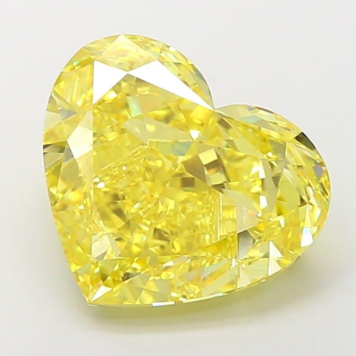 Loose Diamond - HEART 7.7ct Fancy Vivid Yellow VS1: Loose Diamond - HEART 7.7ct Fancy Vivid Yellow VS1 Source: This is a real non-mined Diamond that has been grown in a lab Shape: HEART Carats: 7.7 Color: Fancy Vivid Yellow Certification: IGI Video: