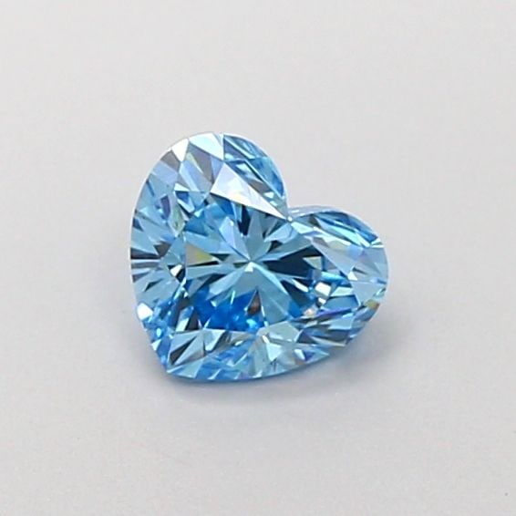 Loose Diamond - HEART 0.57ct Fancy Vivid Blue VS1: Loose Diamond - HEART 0.57ct Fancy Vivid Blue VS1 Source: This is a real non-mined Diamond that has been grown in a lab Shape: HEART Carats: 0.57 Color: Fancy Vivid Blue Certification: IGI Video: