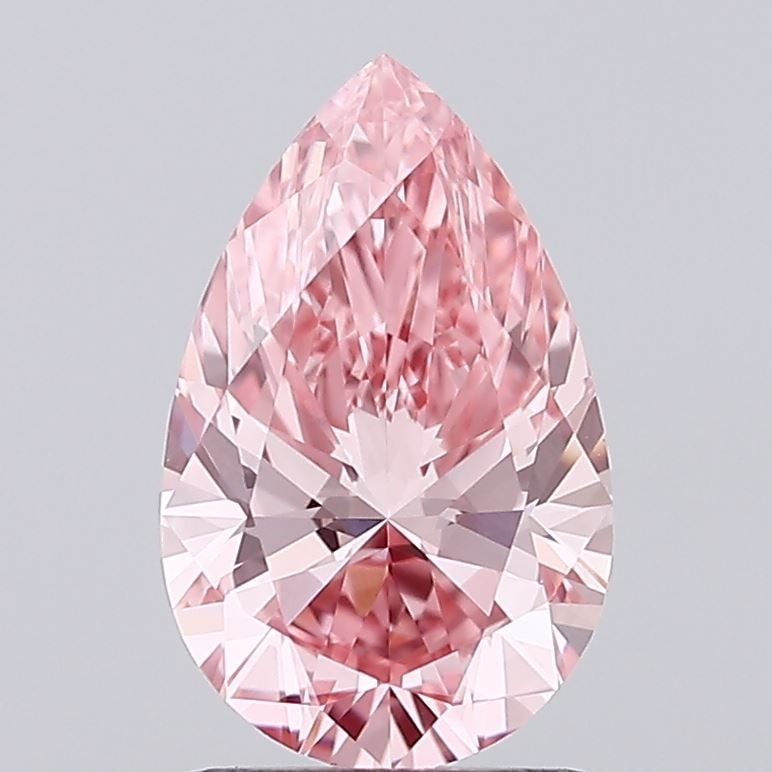 Loose Diamond - PEAR 1.49ct Fancy Vivid Pink VVS2: Loose Diamond - PEAR 1.49ct Fancy Vivid Pink VVS2 Source: This is a real non-mined Diamond that has been grown in a lab Shape: PEAR Carats: 1.49 Color: Fancy Vivid Pink Certification: IGI Video: