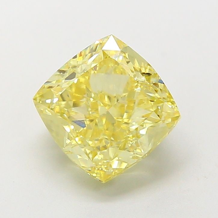 Loose Diamond - CUSHION MODIFIED 3.05ct Fancy Intense Yellow VS1: Loose Diamond - CUSHION MODIFIED 3.05ct Fancy Intense Yellow VS1 Source: This is a real non-mined Diamond that has been grown in a lab Shape: CUSHION MODIFIED Carats: 3.05 Color: Fancy Intense Yellow 