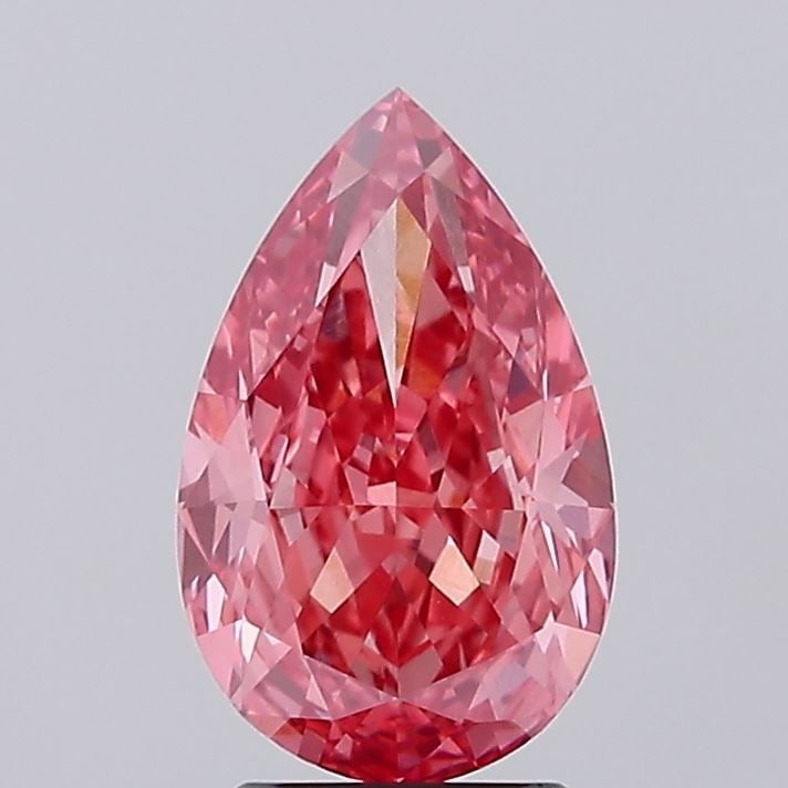 Loose Diamond - PEAR 3.09ct Fancy Vivid Pink VS1: Loose Diamond - PEAR 3.09ct Fancy Vivid Pink VS1 Source: This is a real non-mined Diamond that has been grown in a lab Shape: PEAR Carats: 3.09 Color: Fancy Vivid Pink Certification: IGI Video: