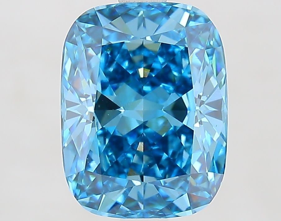 Loose Diamond - CUSHION MODIFIED 3.09ct Fancy Vivid Blue VVS2: Loose Diamond - CUSHION MODIFIED 3.09ct Fancy Vivid Blue VVS2 Source: This is a real non-mined Diamond that has been grown in a lab Shape: CUSHION MODIFIED Carats: 3.09 Color: Fancy Vivid Blue Certifi
