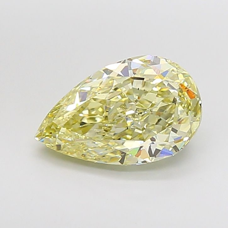 Loose Diamond - PEAR 5.08ct Fancy Yellow VS2: Loose Diamond - PEAR 5.08ct Fancy Yellow VS2 Source: This is a real non-mined Diamond that has been grown in a lab Shape: PEAR Carats: 5.08 Color: Fancy Yellow Certification: IGI Video: