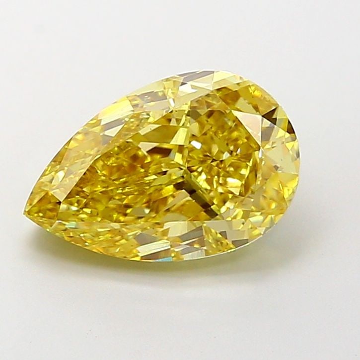 Loose Diamond - PEAR 3.51ct Fancy Intense Yellow VS1: Loose Diamond - PEAR 3.51ct Fancy Intense Yellow VS1 Source: This is a real non-mined Diamond that has been grown in a lab Shape: PEAR Carats: 3.51 Color: Fancy Intense Yellow Certification: IGI Video