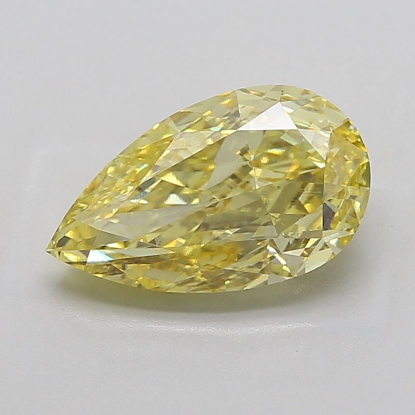 Loose Diamond - PEAR 5.01ct Fancy Vivid Yellow VS1: Loose Diamond - PEAR 5.01ct Fancy Vivid Yellow VS1 Source: This is a real non-mined Diamond that has been grown in a lab Shape: PEAR Carats: 5.01 Color: Fancy Vivid Yellow Certification: IGI Video: