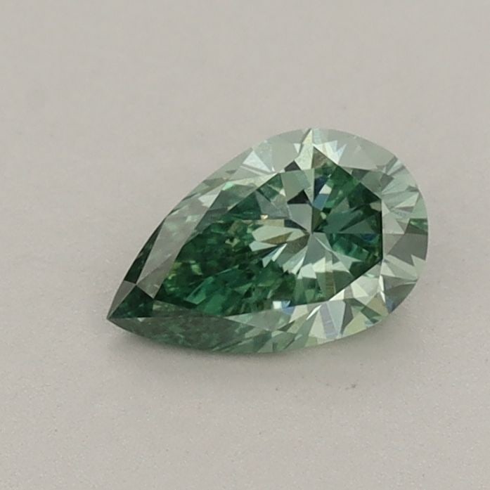 Loose Diamond - PEAR 0.45ct Fancy Vivid Green VVS2: Loose Diamond - PEAR 0.45ct Fancy Vivid Green VVS2 Source: This is a real non-mined Diamond that has been grown in a lab Shape: PEAR Carats: 0.45 Color: Fancy Vivid Green Certification: IGI Video: