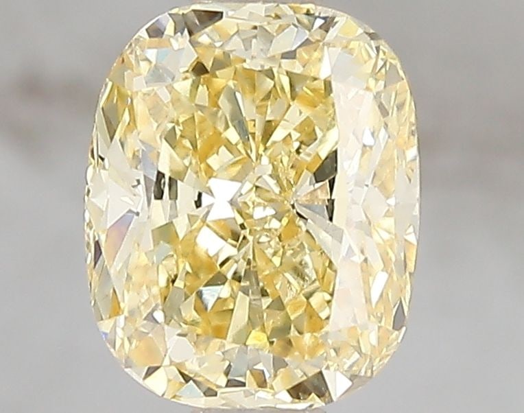 Loose Diamond - CUSHION BRILLIANT 2.02ct Fancy Vivid Yellow VS2: Loose Diamond - CUSHION BRILLIANT 2.02ct Fancy Vivid Yellow VS2 Source: This is a real non-mined Diamond that has been grown in a lab Shape: CUSHION BRILLIANT Carats: 2.02 Color: Fancy Vivid Yellow Ce