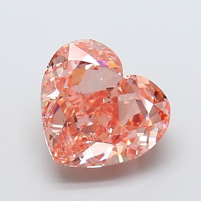 Loose Diamond - HEART 2.7ct Fancy Vivid Pink VS1: Loose Diamond - HEART 2.7ct Fancy Vivid Pink VS1 Source: This is a real non-mined Diamond that has been grown in a lab Shape: HEART Carats: 2.7 Color: Fancy Vivid Pink Certification: NONE Video: