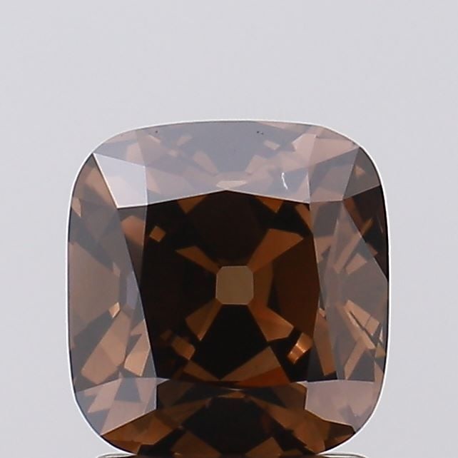 Loose Diamond - CUSHION BRILLIANT 1.52ct Fancy Deep Brown VS2: Loose Diamond - CUSHION BRILLIANT 1.52ct Fancy Deep Brown VS2 Source: This is a real non-mined Diamond that has been grown in a lab Shape: CUSHION BRILLIANT Carats: 1.52 Color: Fancy Deep Brown Certif