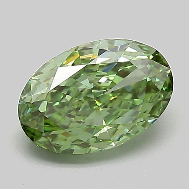 Loose Diamond - OVAL 1.01ct Fancy Vivid Green VS2: Loose Diamond - OVAL 1.01ct Fancy Vivid Green VS2 Source: This is a real non-mined Diamond that has been grown in a lab Shape: OVAL Carats: 1.01 Color: Fancy Vivid Green Certification: IGI Video:
