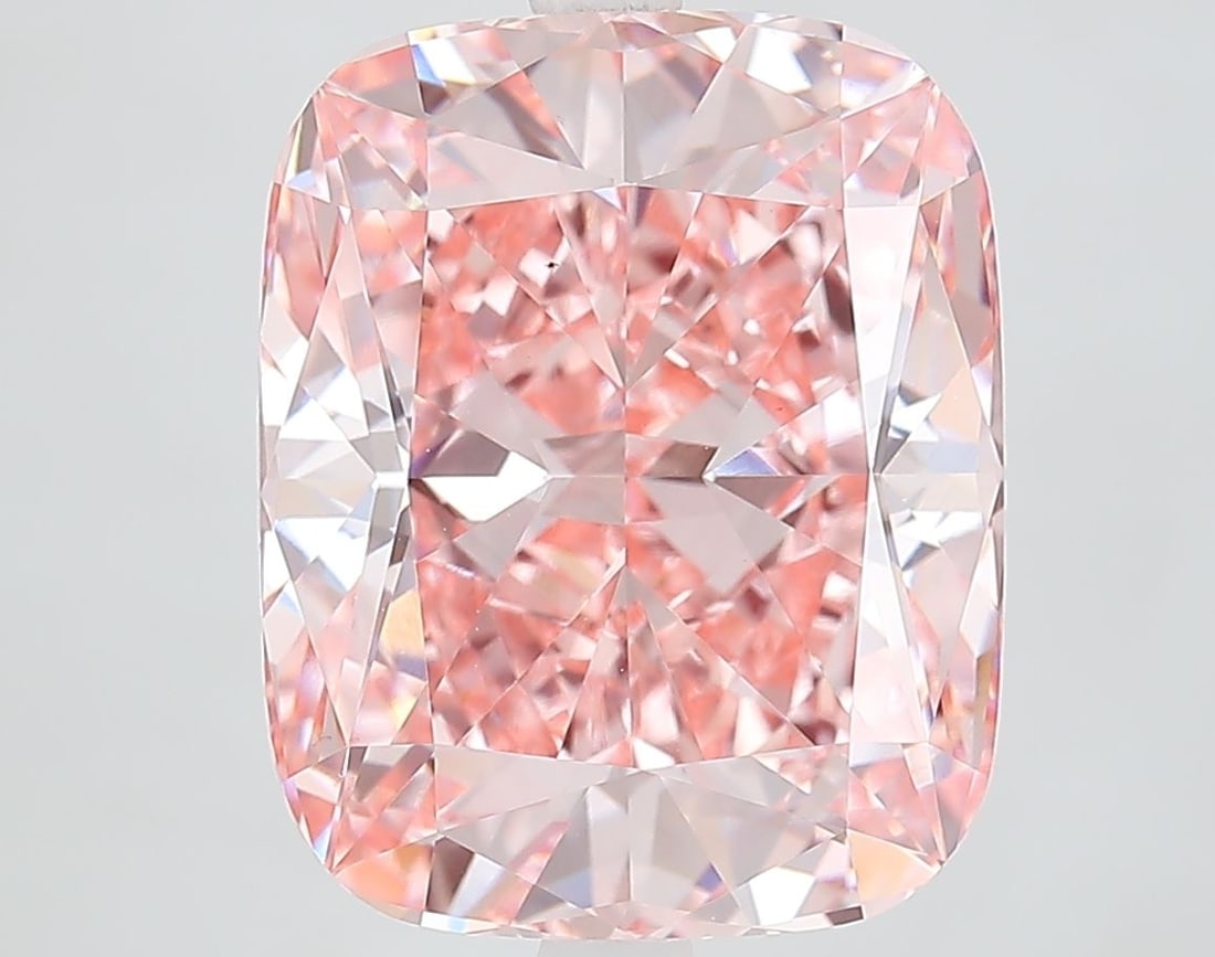 Loose Diamond - CUSHION MODIFIED 7.62ct Fancy Vivid Pink VS1: Loose Diamond - CUSHION MODIFIED 7.62ct Fancy Vivid Pink VS1 Source: This is a real non-mined Diamond that has been grown in a lab Shape: CUSHION MODIFIED Carats: 7.62 Color: Fancy Vivid Pink Certific