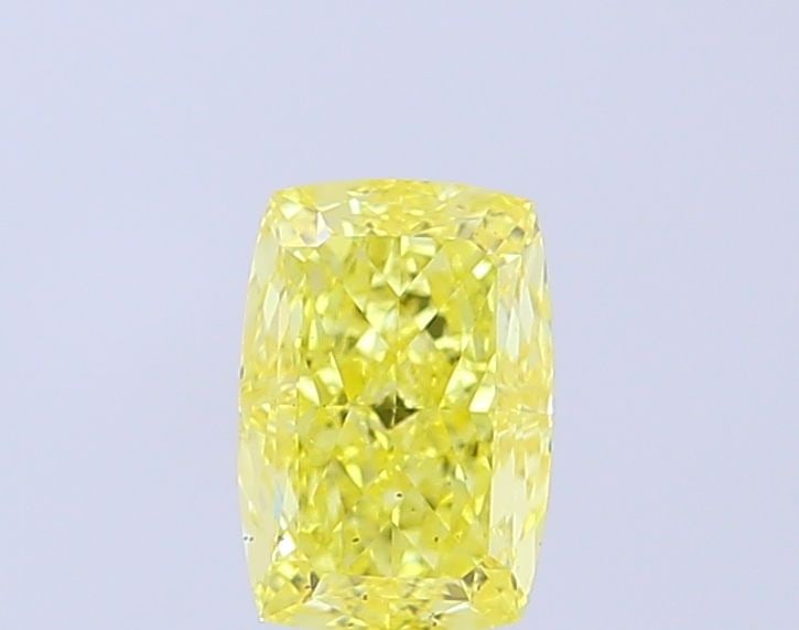Loose Diamond - CUSHION MODIFIED 1.01ct Fancy Vivid Yellow VS2: Loose Diamond - CUSHION MODIFIED 1.01ct Fancy Vivid Yellow VS2 Source: This is a real non-mined Diamond that has been grown in a lab Shape: CUSHION MODIFIED Carats: 1.01 Color: Fancy Vivid Yellow Cert