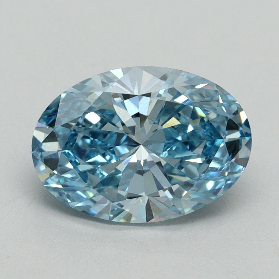Loose Diamond - OVAL 2.08ct Fancy Vivid Blue VS1: Loose Diamond - OVAL 2.08ct Fancy Vivid Blue VS1 Source: This is a real non-mined Diamond that has been grown in a lab Shape: OVAL Carats: 2.08 Color: Fancy Vivid Blue Certification: IGI Video: