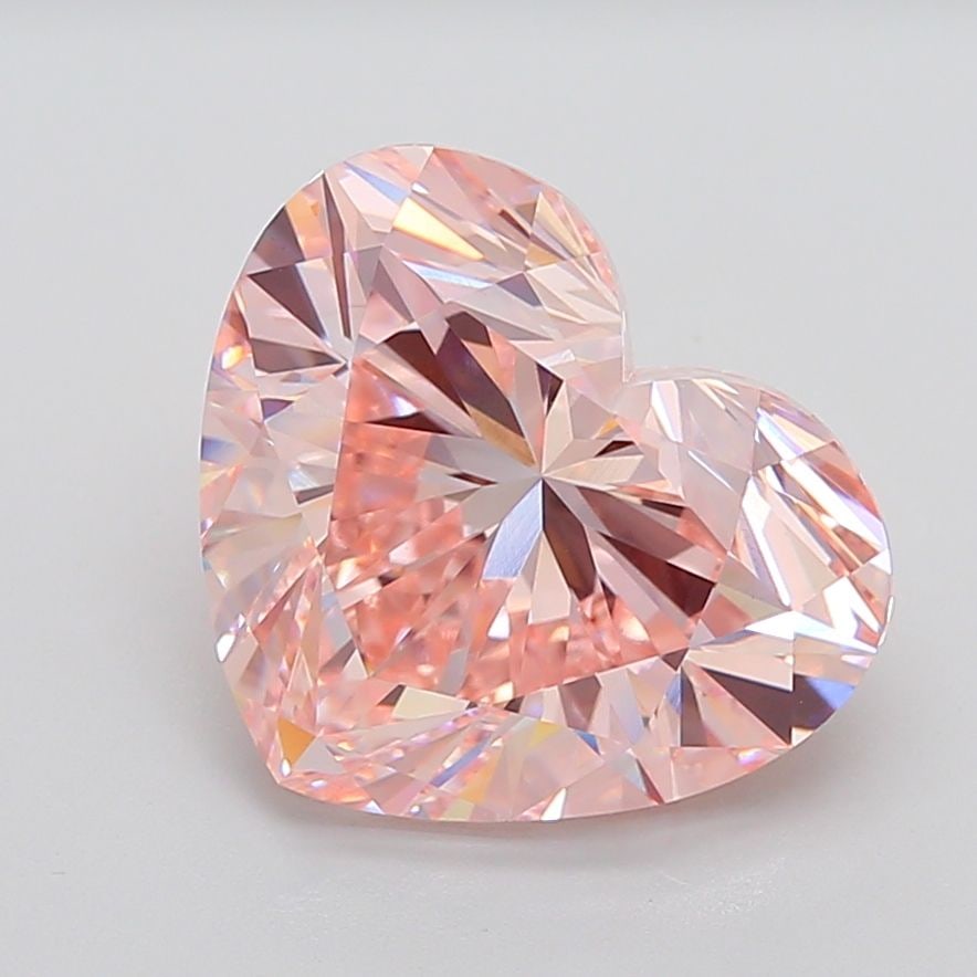 Loose Diamond - HEART 9.68ct Fancy Intense Pink VS1: Loose Diamond - HEART 9.68ct Fancy Intense Pink VS1 Source: This is a real non-mined Diamond that has been grown in a lab Shape: HEART Carats: 9.68 Color: Fancy Intense Pink Certification: IGI Video: