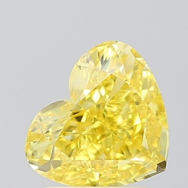 Loose Diamond - HEART 1.5ct Fancy Vivid Yellow VS2: Loose Diamond - HEART 1.5ct Fancy Vivid Yellow VS2 Source: This is a real non-mined Diamond that has been grown in a lab Shape: HEART Carats: 1.5 Color: Fancy Vivid Yellow Certification: IGI Video: