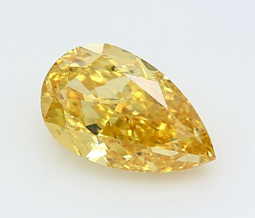Loose Diamond - PEAR 2.27ct Fancy Vivid Yellow VVS2: Loose Diamond - PEAR 2.27ct Fancy Vivid Yellow VVS2 Source: This is a real non-mined Diamond that has been grown in a lab Shape: PEAR Carats: 2.27 Color: Fancy Vivid Yellow Certification: IGI Video: