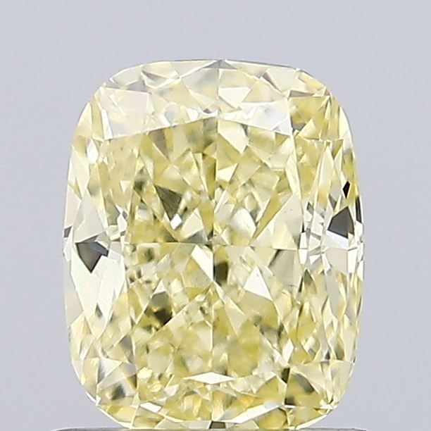 Loose Diamond - CUSHION MODIFIED 1.03ct Fancy Intense Yellow VVS2: Loose Diamond - CUSHION MODIFIED 1.03ct Fancy Intense Yellow VVS2 Source: This is a real non-mined Diamond that has been grown in a lab Shape: CUSHION MODIFIED Carats: 1.03 Color: Fancy Intense Yellow