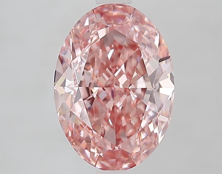Loose Diamond - OVAL 2.56ct Fancy Vivid Pink VS1: Loose Diamond - OVAL 2.56ct Fancy Vivid Pink VS1 Source: This is a real non-mined Diamond that has been grown in a lab Shape: OVAL Carats: 2.56 Color: Fancy Vivid Pink Certification: IGI Video: