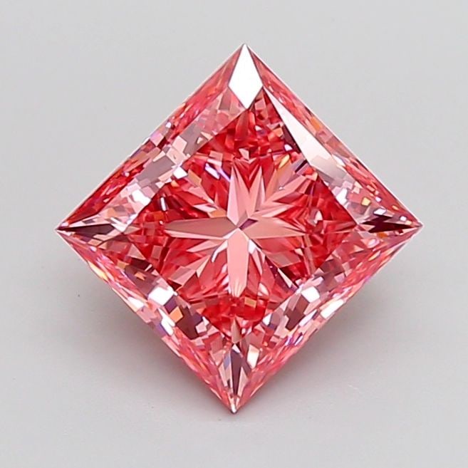 Loose Diamond - PRINCESS 6.0ct Fancy Vivid Pink VS1: Loose Diamond - PRINCESS 6.0ct Fancy Vivid Pink VS1 Source: This is a real non-mined Diamond that has been grown in a lab Shape: PRINCESS Carats: 6.0 Color: Fancy Vivid Pink Certification: IGI Video: