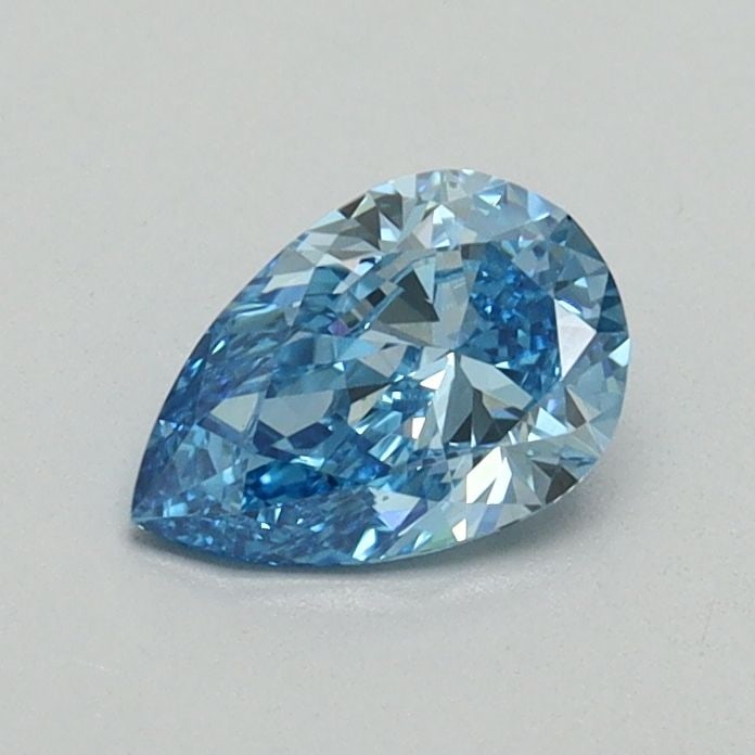 Loose Diamond - PEAR 0.5ct Fancy Blue VS1: Loose Diamond - PEAR 0.5ct Fancy Blue VS1 Source: This is a real non-mined Diamond that has been grown in a lab Shape: PEAR Carats: 0.5 Color: Fancy Blue Certification: NONE Video:
