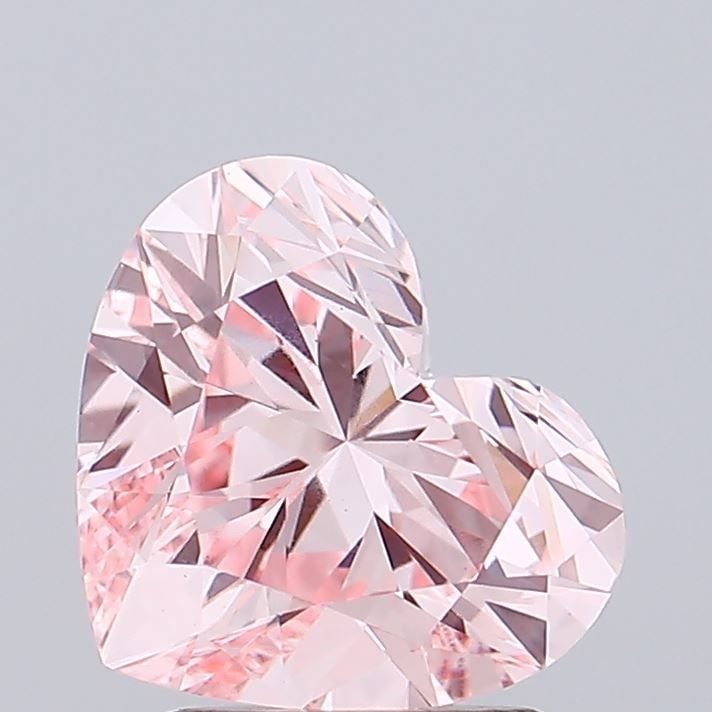 Loose Diamond - HEART 1.85ct Fancy Intense Pink VS1: Loose Diamond - HEART 1.85ct Fancy Intense Pink VS1 Source: This is a real non-mined Diamond that has been grown in a lab Shape: HEART Carats: 1.85 Color: Fancy Intense Pink Certification: IGI Video: