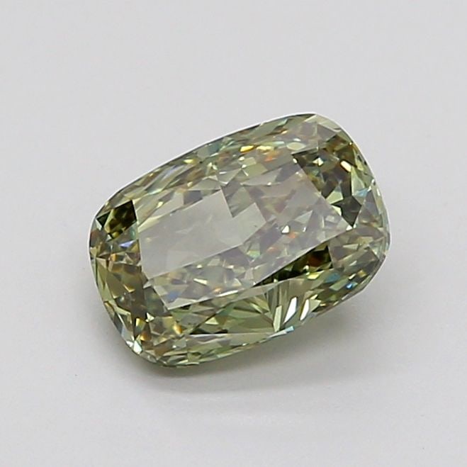 Loose Diamond - CUSHION MODIFIED 1.53ct Fancy Vivid Green VVS2: Loose Diamond - CUSHION MODIFIED 1.53ct Fancy Vivid Green VVS2 Source: This is a real non-mined Diamond that has been grown in a lab Shape: CUSHION MODIFIED Carats: 1.53 Color: Fancy Vivid Green Certi