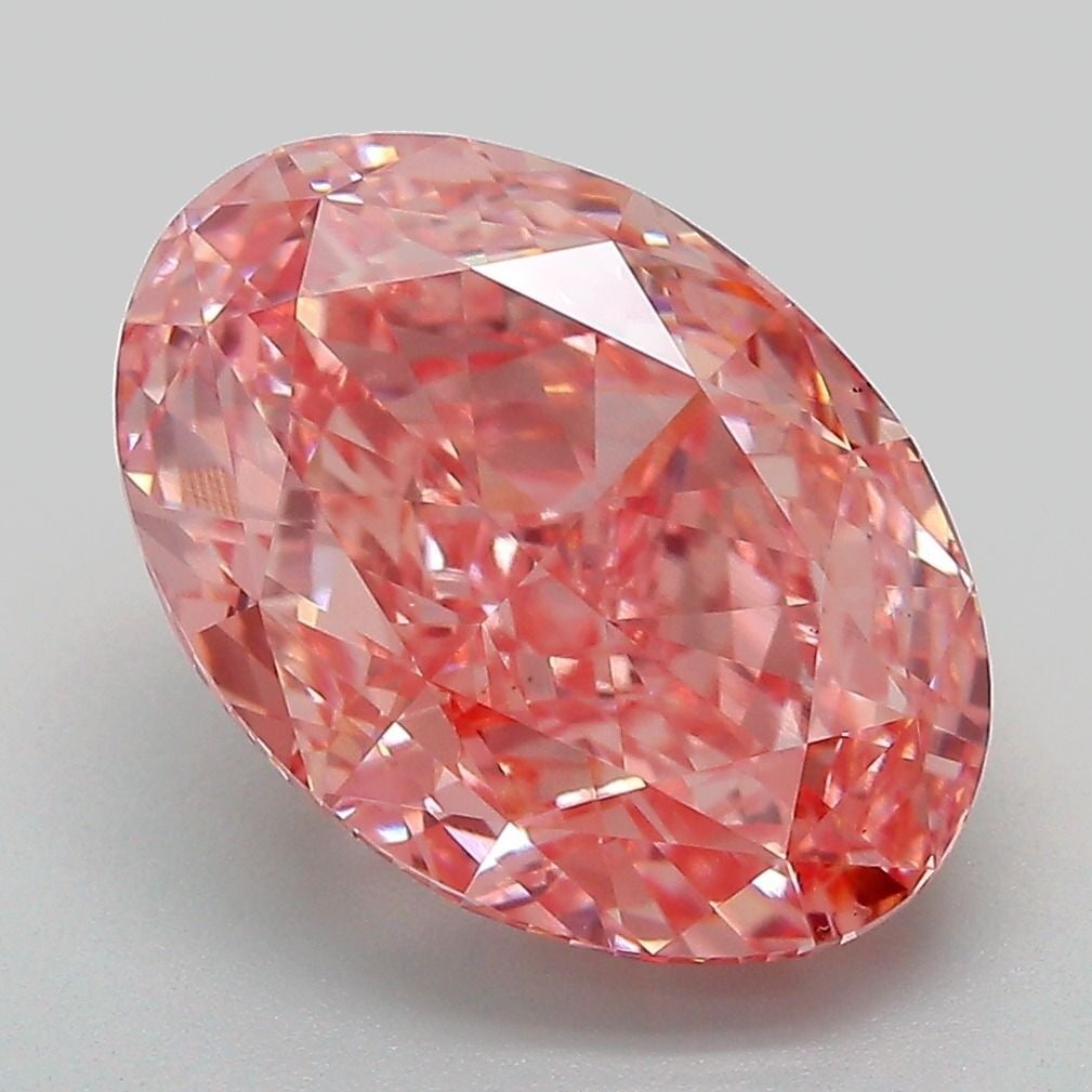 Loose Diamond - OVAL 5.62ct Fancy Vivid Pink VS1: Loose Diamond - OVAL 5.62ct Fancy Vivid Pink VS1 Source: This is a real non-mined Diamond that has been grown in a lab Shape: OVAL Carats: 5.62 Color: Fancy Vivid Pink Certification: IGI Video:
