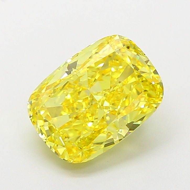 Loose Diamond - CUSHION MODIFIED 4.04ct Fancy Vivid Yellow VS1: Loose Diamond - CUSHION MODIFIED 4.04ct Fancy Vivid Yellow VS1 Source: This is a real non-mined Diamond that has been grown in a lab Shape: CUSHION MODIFIED Carats: 4.04 Color: Fancy Vivid Yellow Cert