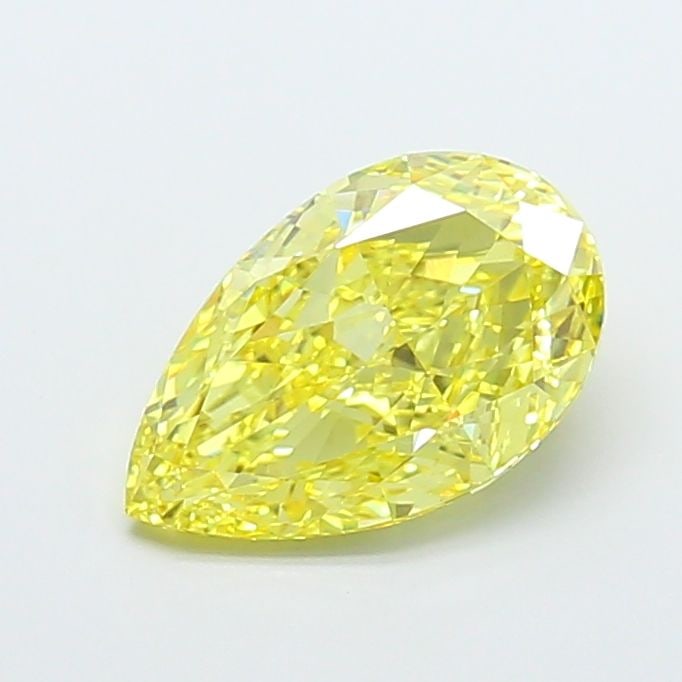 Loose Diamond - PEAR 3.85ct Fancy Intense Yellow VS1: Loose Diamond - PEAR 3.85ct Fancy Intense Yellow VS1 Source: This is a real non-mined Diamond that has been grown in a lab Shape: PEAR Carats: 3.85 Color: Fancy Intense Yellow Certification: IGI Video