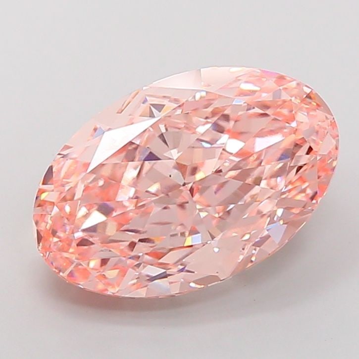 Loose Diamond - OVAL 10.04ct Fancy Vivid Pink VS1: Loose Diamond - OVAL 10.04ct Fancy Vivid Pink VS1 Source: This is a real non-mined Diamond that has been grown in a lab Shape: OVAL Carats: 10.04 Color: Fancy Vivid Pink Certification: IGI Video: