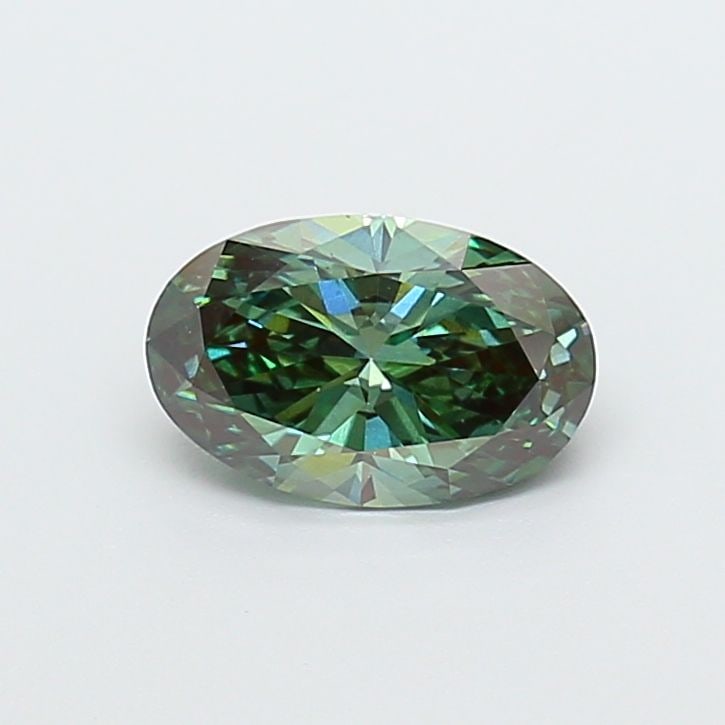 Loose Diamond - OVAL 1.51ct Fancy Vivid Green VS2: Loose Diamond - OVAL 1.51ct Fancy Vivid Green VS2 Source: This is a real non-mined Diamond that has been grown in a lab Shape: OVAL Carats: 1.51 Color: Fancy Vivid Green Certification: IGI Video: