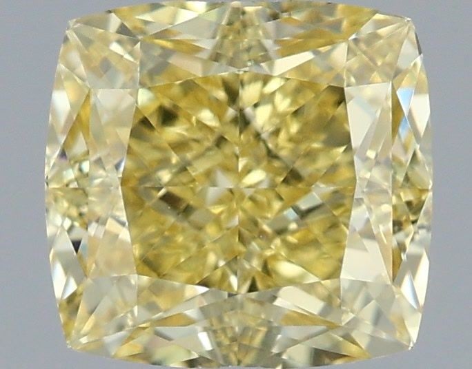 Loose Diamond - CUSHION MODIFIED 1.93ct Fancy Intense Yellow VVS2: Loose Diamond - CUSHION MODIFIED 1.93ct Fancy Intense Yellow VVS2 Source: This is a real non-mined Diamond that has been grown in a lab Shape: CUSHION MODIFIED Carats: 1.93 Color: Fancy Intense Yellow