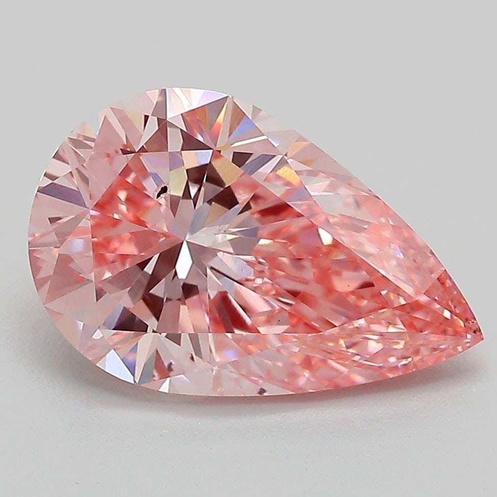 Loose Diamond - PEAR 3.01ct Fancy Vivid Pink SI1: Loose Diamond - PEAR 3.01ct Fancy Vivid Pink SI1 Source: This is a real non-mined Diamond that has been grown in a lab Shape: PEAR Carats: 3.01 Color: Fancy Vivid Pink Certification: IGI Video: