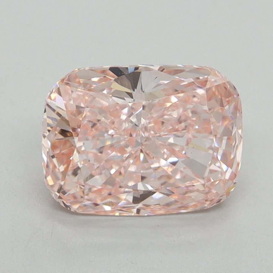 Loose Diamond - CUSHION BRILLIANT 2.16ct Fancy Vivid Pink VS1: Loose Diamond - CUSHION BRILLIANT 2.16ct Fancy Vivid Pink VS1 Source: This is a real non-mined Diamond that has been grown in a lab Shape: CUSHION BRILLIANT Carats: 2.16 Color: Fancy Vivid Pink Certif