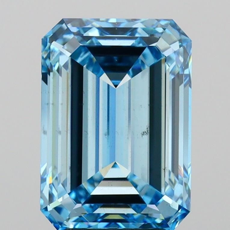 Loose Diamond - EMERALD 5.01ct Fancy Vivid Blue VS2 (1 of 1)