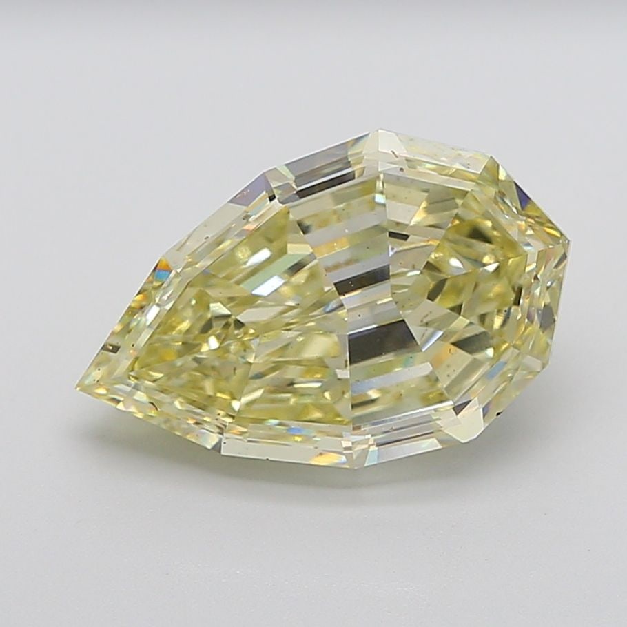 Loose Diamond - PEAR 8.03ct Fancy Light Yellow VS2: Loose Diamond - PEAR 8.03ct Fancy Light Yellow VS2 Source: This is a real non-mined Diamond that has been grown in a lab Shape: PEAR Carats: 8.03 Color: Fancy Light Yellow Certification: IGI Video: