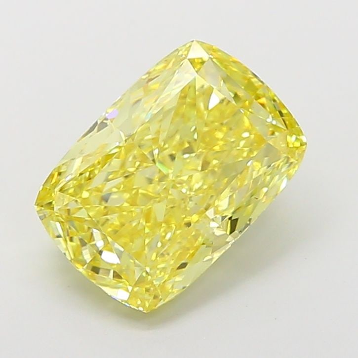 Loose Diamond - CUSHION MODIFIED 4.02ct Fancy Intense Yellow VS2: Loose Diamond - CUSHION MODIFIED 4.02ct Fancy Intense Yellow VS2 Source: This is a real non-mined Diamond that has been grown in a lab Shape: CUSHION MODIFIED Carats: 4.02 Color: Fancy Intense Yellow 