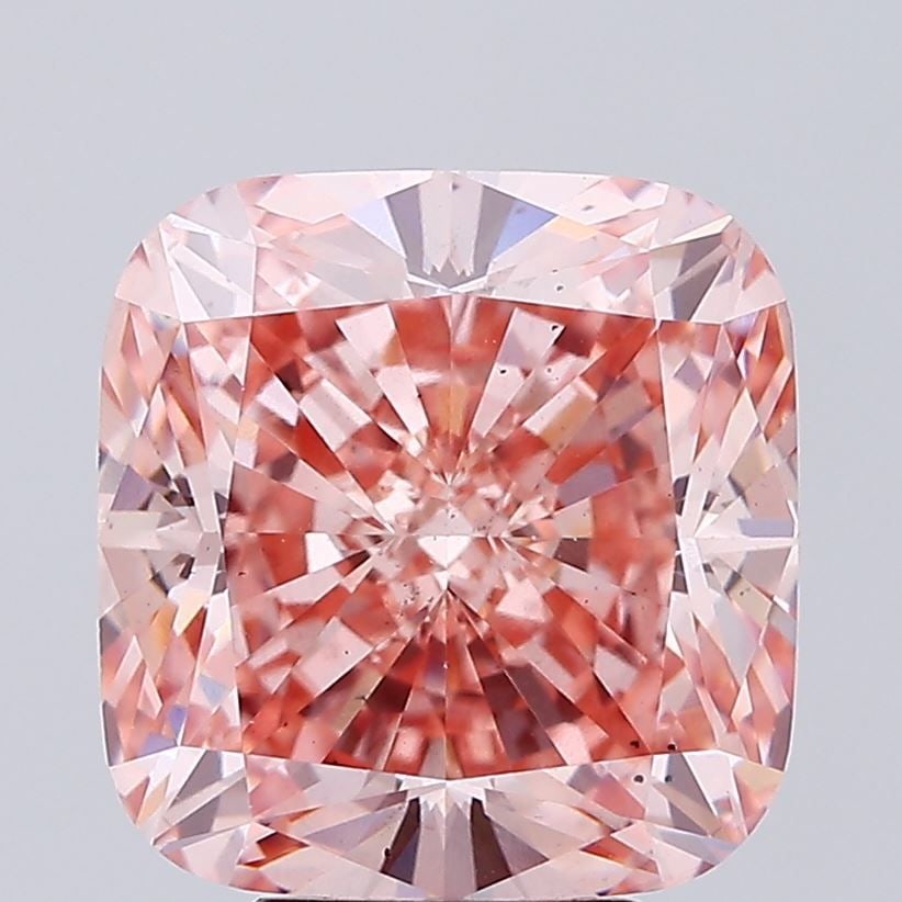 Loose Diamond - CUSHION BRILLIANT 6.46ct Fancy Intense Pink VS2: Loose Diamond - CUSHION BRILLIANT 6.46ct Fancy Intense Pink VS2 Source: This is a real non-mined Diamond that has been grown in a lab Shape: CUSHION BRILLIANT Carats: 6.46 Color: Fancy Intense Pink Ce
