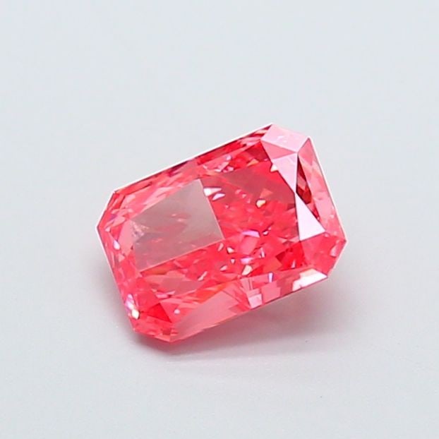 Loose Diamond - RADIANT 1.26ct Fancy Vivid Pink VVS2: Loose Diamond - RADIANT 1.26ct Fancy Vivid Pink VVS2 Source: This is a real non-mined Diamond that has been grown in a lab Shape: RADIANT Carats: 1.26 Color: Fancy Vivid Pink Certification: IGI Video: