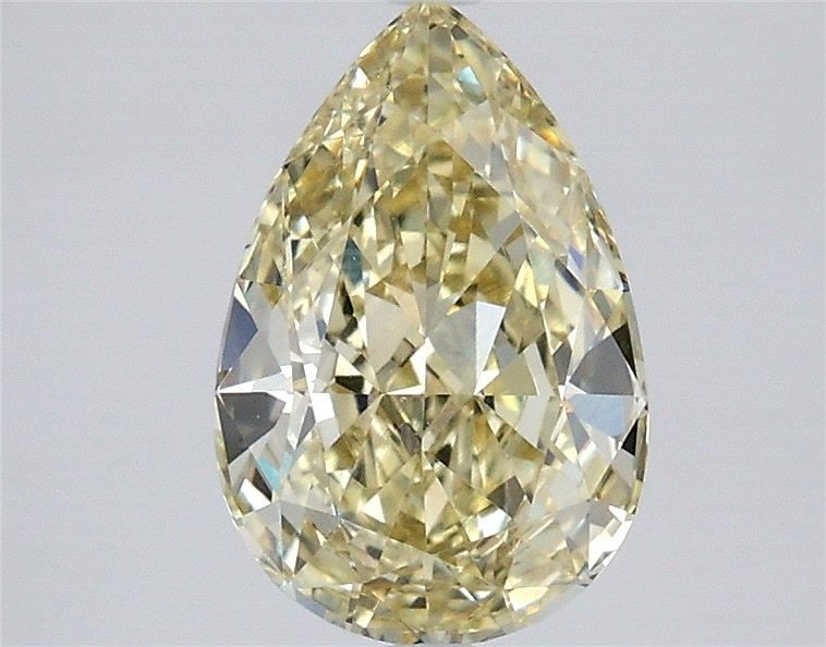 Loose Diamond - PEAR 2.07ct Fancy Yellow VS1: Loose Diamond - PEAR 2.07ct Fancy Yellow VS1 Source: This is a real non-mined Diamond that has been grown in a lab Shape: PEAR Carats: 2.07 Color: Fancy Yellow Certification: IGI Video: