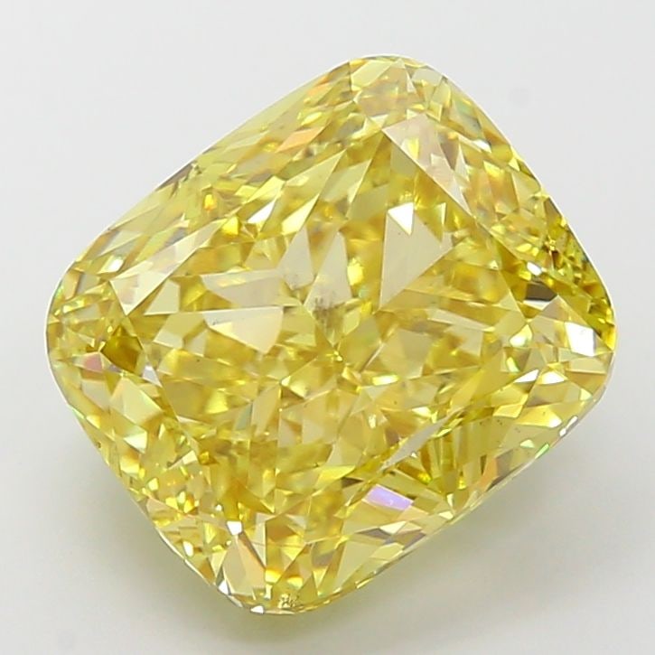 Loose Diamond - CUSHION MODIFIED 10.01ct Fancy Intense Yellow VS2: Loose Diamond - CUSHION MODIFIED 10.01ct Fancy Intense Yellow VS2 Source: This is a real non-mined Diamond that has been grown in a lab Shape: CUSHION MODIFIED Carats: 10.01 Color: Fancy Intense Yello